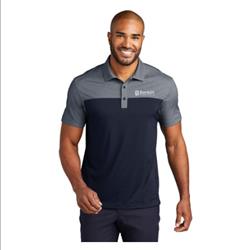 Men&#39;s Port Authority Fine Pique Blend Blocked Polo - Large